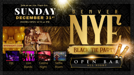 Denver NYE Black Tie Party 2023 flyer
